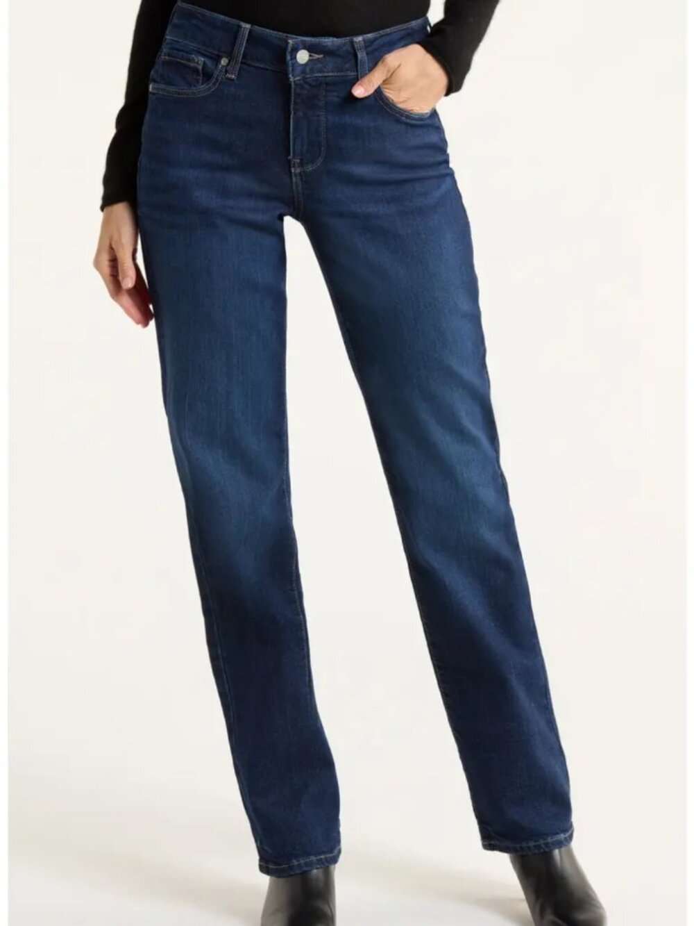 Robert Rodriguez High Rise Slim Straight Jeans Dark Wash Women's - Size 14/32